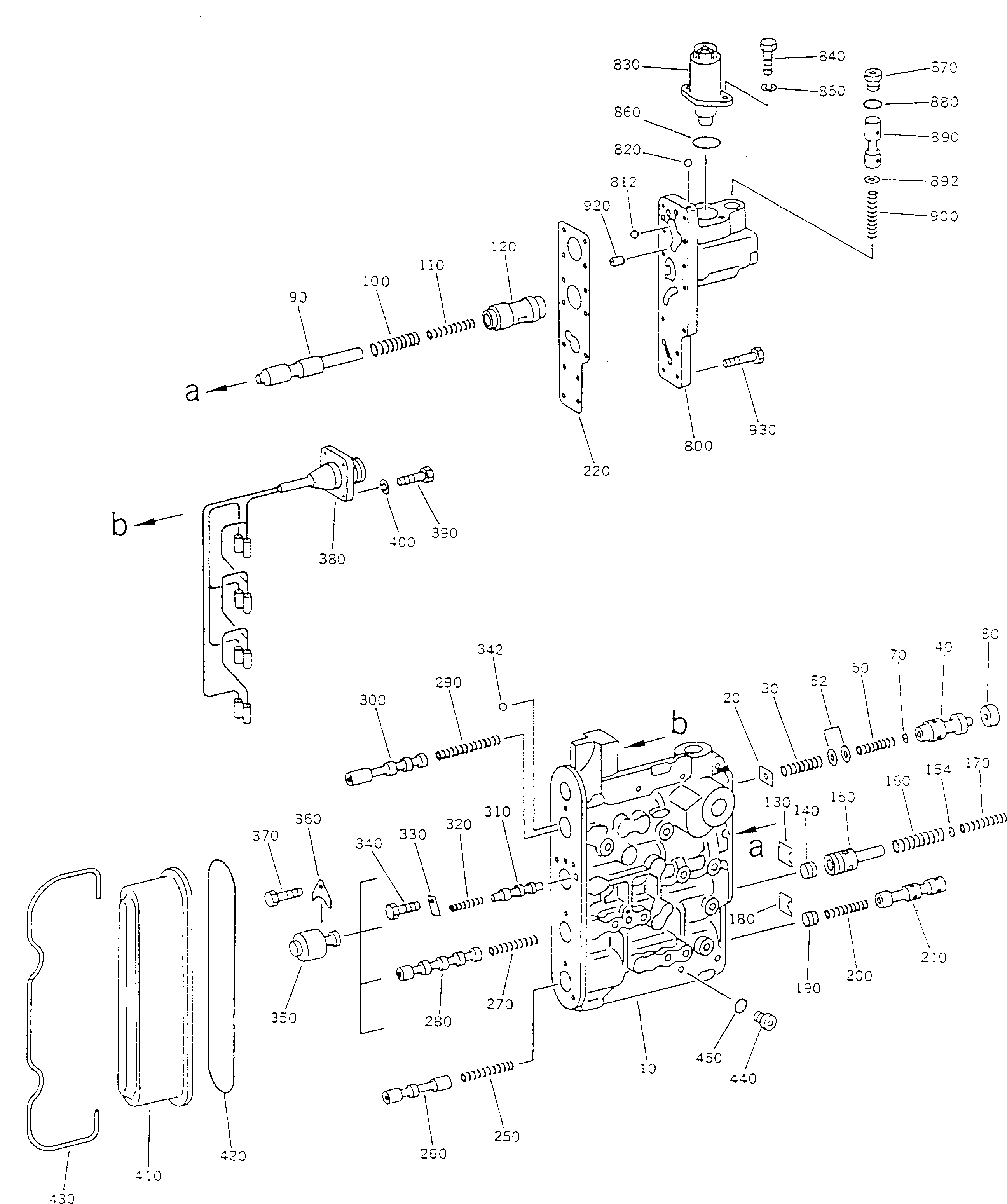 Komatsu parts book diagram for HA250-3 S/N 303001-UP (ZF Transmission Installed): TRANSMISSION CONTROL VALVE AND ELECTRICAL(#303001-303027)