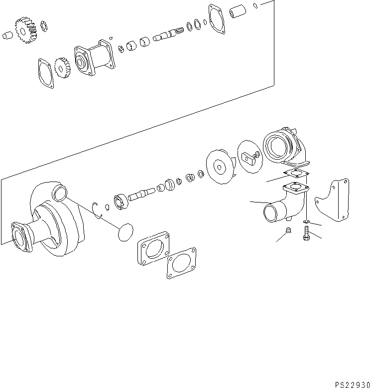 Dump Trucks Komatsu / HD1200-1 S/N 1818-UP (For C.I.S. / Chassis only)(hd1200-c) / WATER PUMP(030040 : 0501)