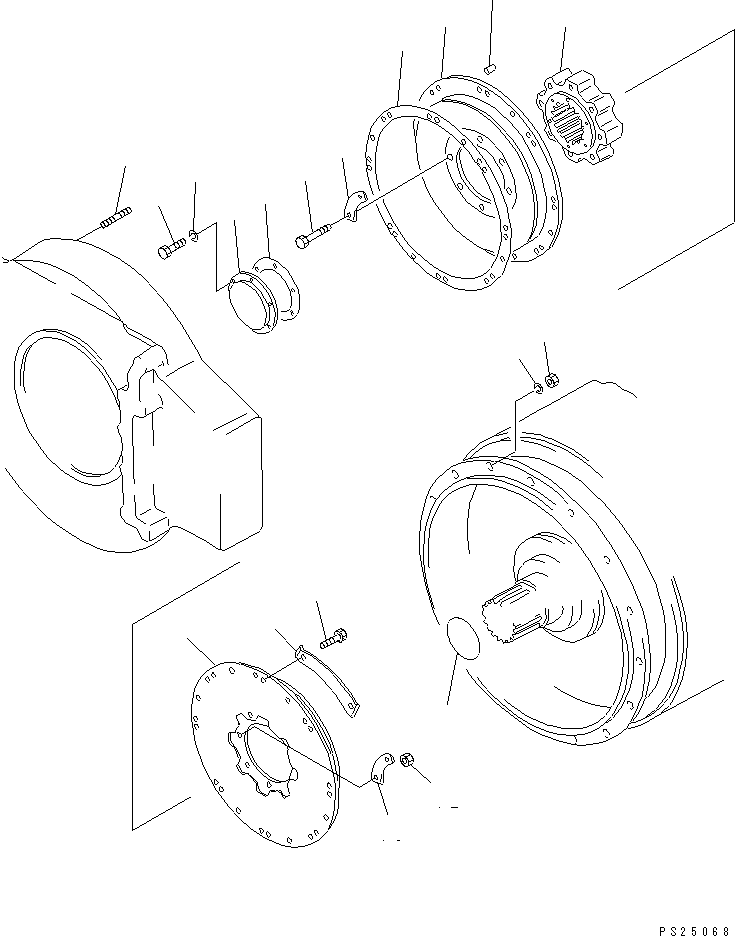 Dump Trucks Komatsu / HD1200-1 S/N 1818-UP (For C.I.S. / Chassis only)(hd1200-c) / COUPLING(030080 : 1011)