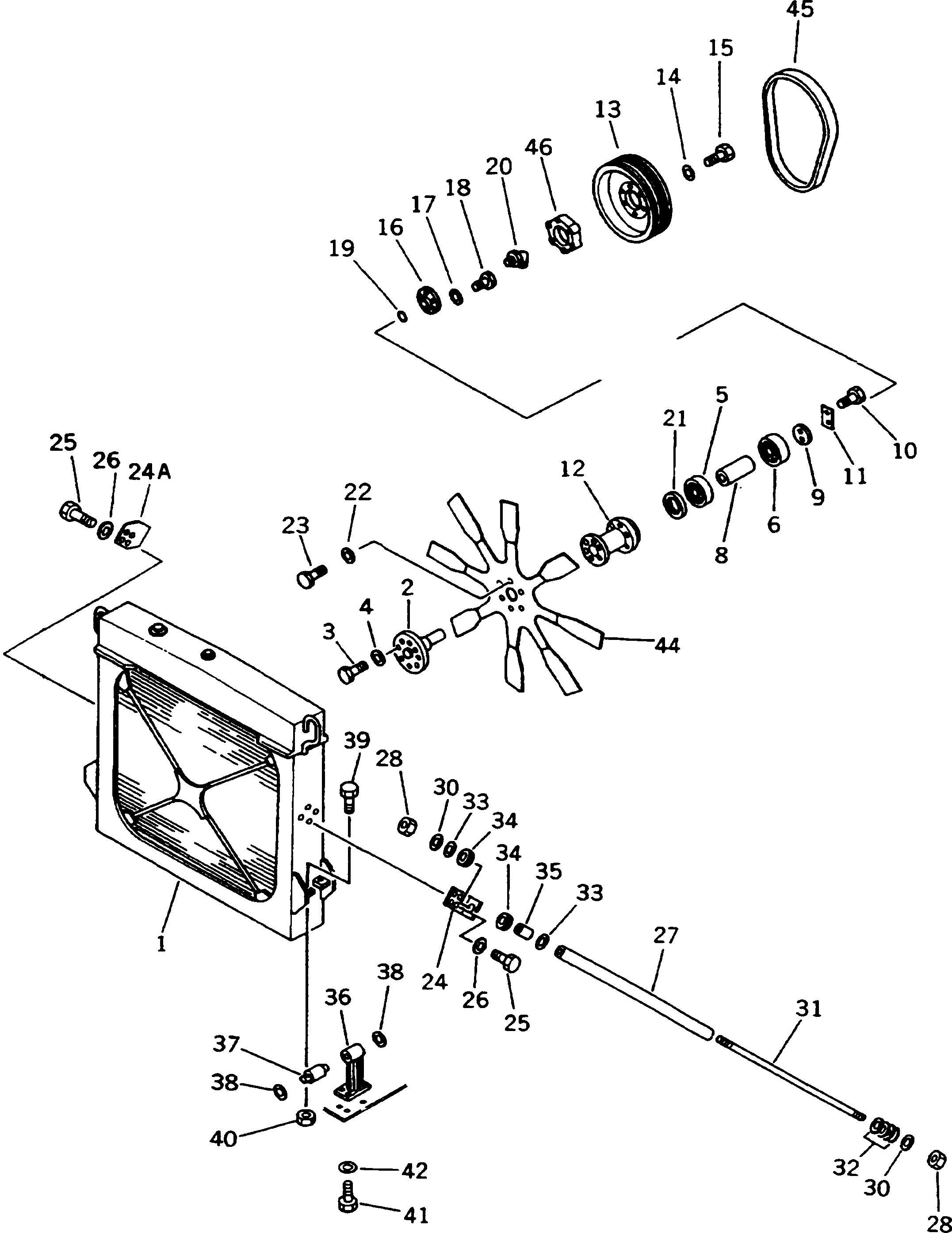 Dump Trucks Komatsu / HD1200-1 S/N 1818-UP (For C.I.S. / Chassis only)(hd1200-c) / COOLING SYSTEM (1/2)(030130 : 1201)