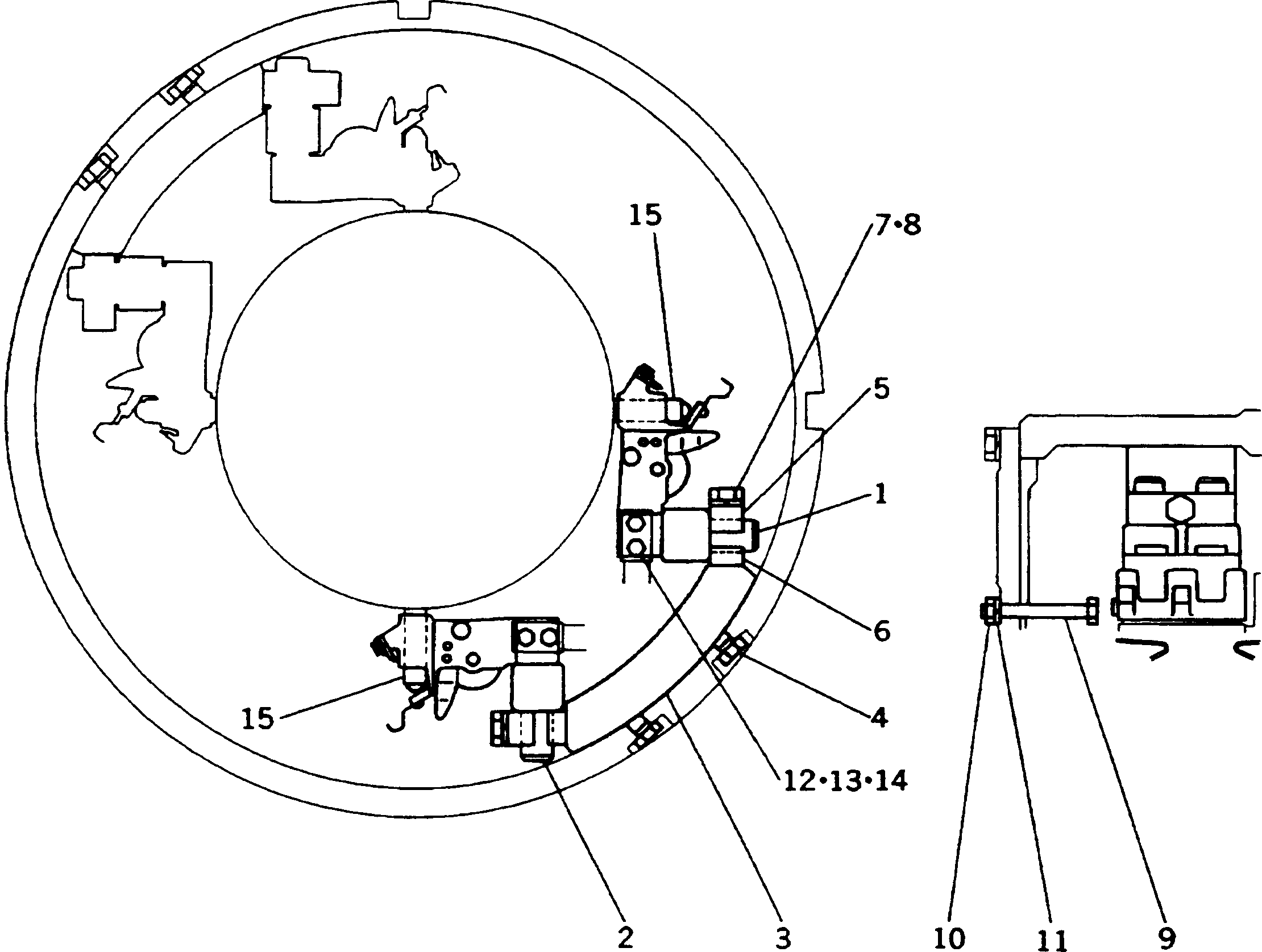Dump Trucks Komatsu / HD1200-1 S/N 1818-UP (For C.I.S. / Chassis only)(hd1200-c) / TRACTION MOTOR (2/3)(060100 : 2302)