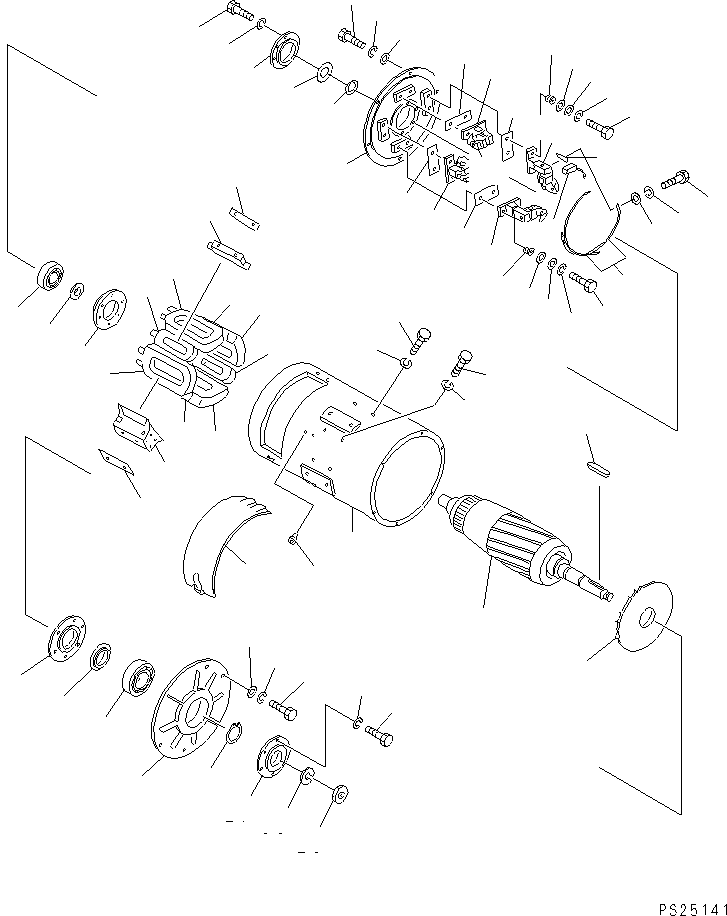 Dump Trucks Komatsu / HD1200-1 S/N 1818-UP (For C.I.S. / Chassis only)(hd1200-c) / BLOWER D.C. MOTOR(060370 : 2701)