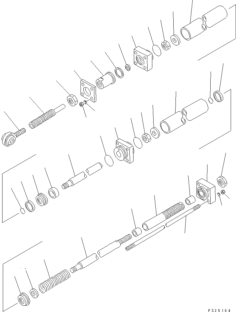 Dump Trucks Komatsu / HD1200-1 S/N 1818-UP (For C.I.S. / Chassis only)(hd1200-c) / AIR CYLINDER(120030 : 4021)