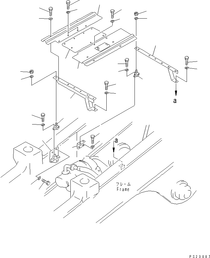 Dump Trucks Komatsu / HD1200-1 S/N 1818-UP (For C.I.S. / Chassis only)(hd1200-c) / PIPING COVER(150060 : 5211)