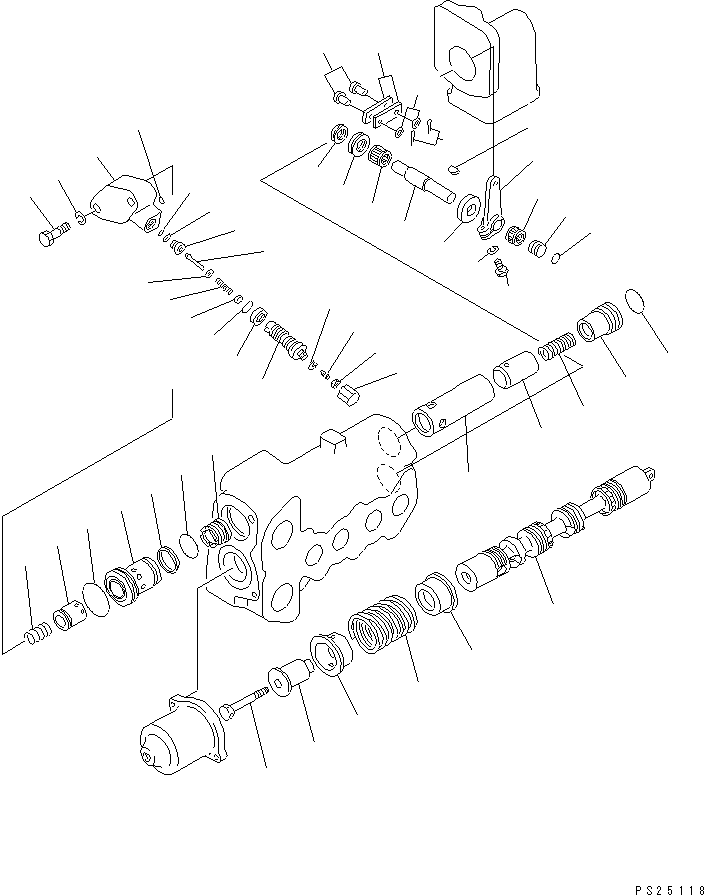 Dump Trucks Komatsu / HD1200-1 S/N 1818-UP (For C.I.S. / Chassis only)(hd1200-c) / HOIST VALVE (2/2)(180070 : 6202)
