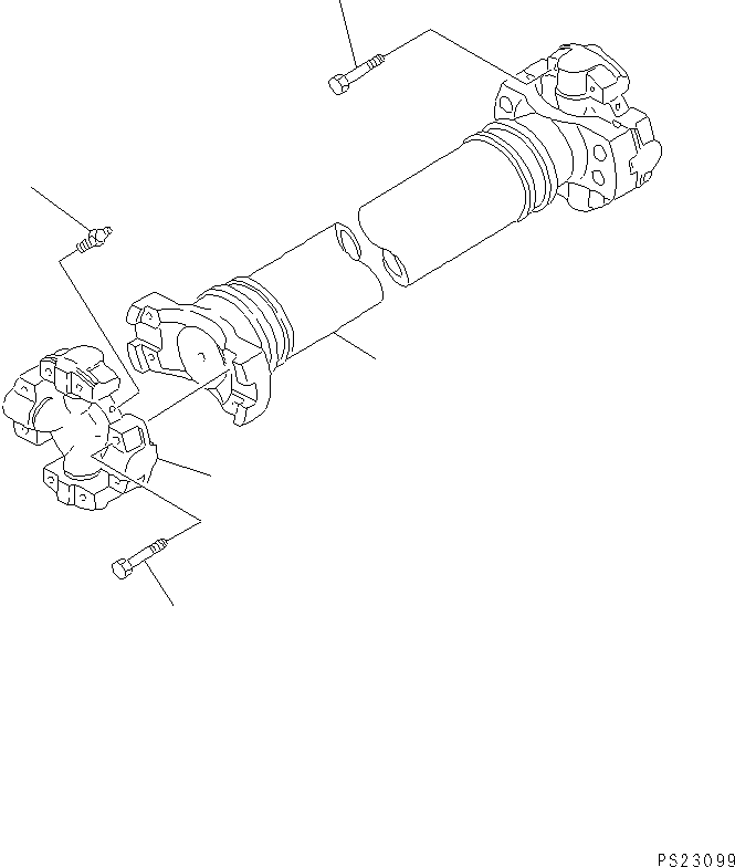 Dump Trucks Komatsu / HD1200-1 S/N 1818-UP (For C.I.S. / Chassis only)(hd1200-c) / PROPELLER SHAFT(180090 : 6251)
