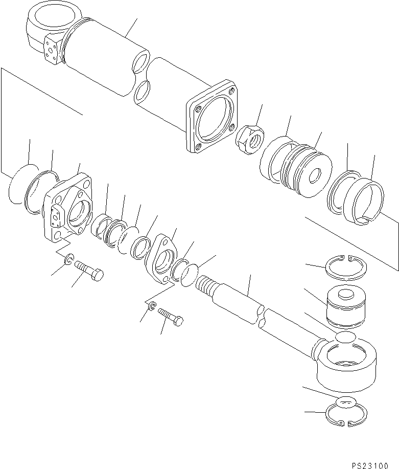 Dump Trucks Komatsu / HD1200-1 S/N 1818-UP (For C.I.S. / Chassis only)(hd1200-c) / STEERING CYLINDER(180100 : 6301)