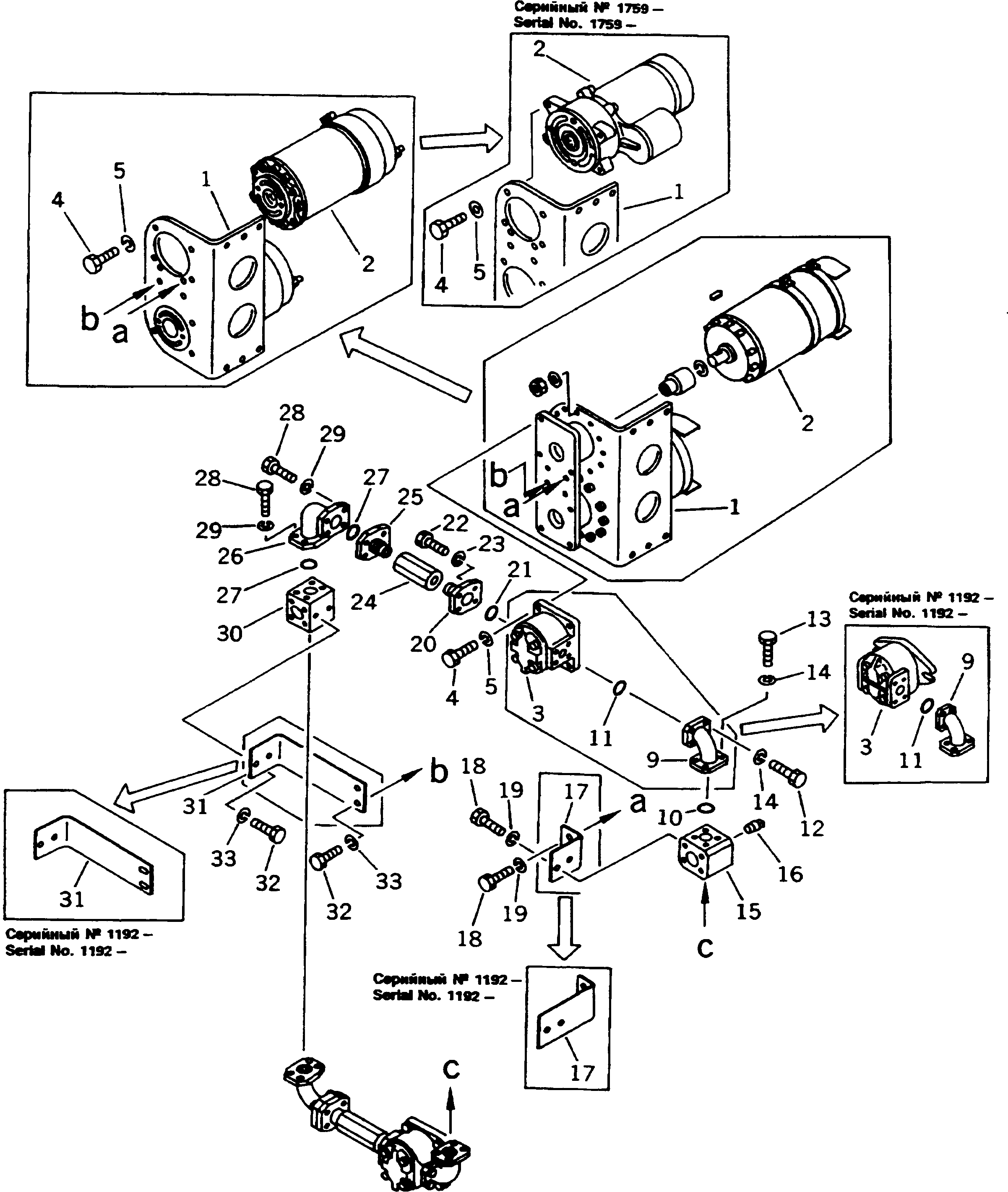 Dump Trucks Komatsu / HD1200-1 S/N 1818-UP (For C.I.S. / Chassis only)(hd1200-c) / EMERGENCY STEERING (2/2)(180150 : 6402)