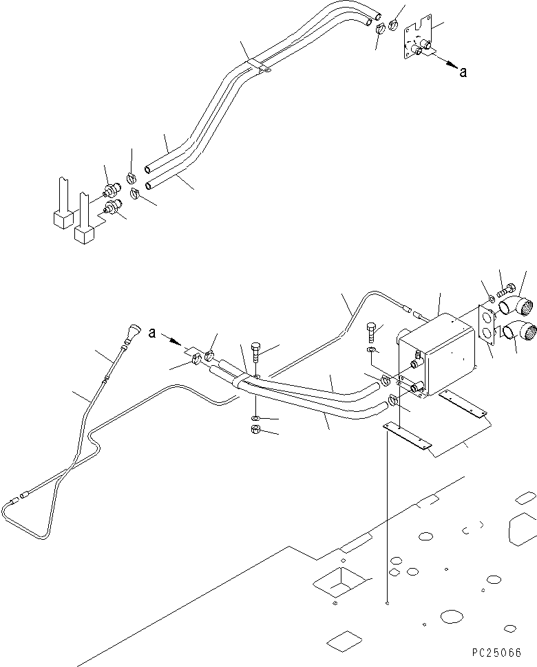 Dump Trucks Komatsu / HD1200-1 S/N 1818-UP (For C.I.S. / Chassis only)(hd1200-c) / CAB HEATER (REAR)(#1860-)(210070 : 8026)