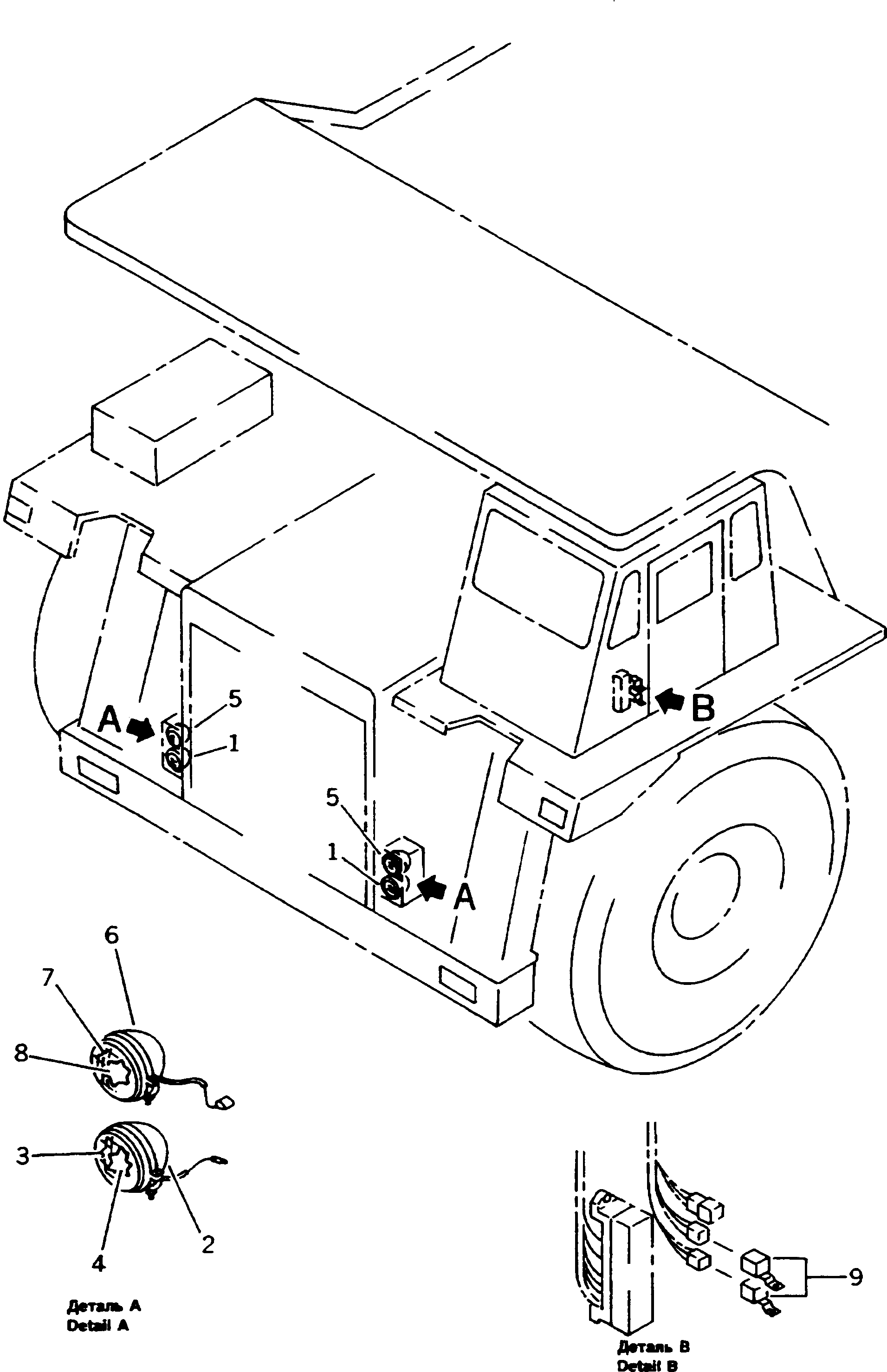 Dump Trucks Komatsu / HD1200-1 S/N 1818-UP (For C.I.S. / Chassis only)(hd1200-c) / HALOGEN HEAD LAMP(210110 : 8114)