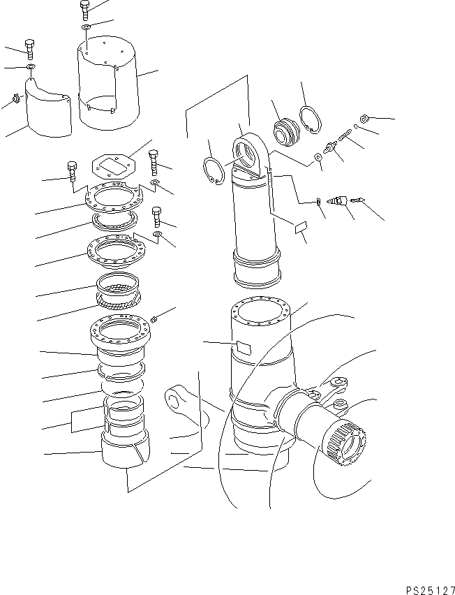 Dump Trucks Komatsu / HD1200-1 S/N 1818-UP (For C.I.S. / Chassis only)(hd1200-c) / FRONT SUSPENSION (FOR PAYLOAD METER) (CARD TYPE)(210260 : 8301)