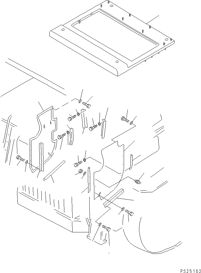Dump Trucks Komatsu / HD1200-1 S/N 1818-UP (For C.I.S. / Chassis only)(hd1200-c) / ENGINE ROOM SIDE COVER(210320 : 8511)