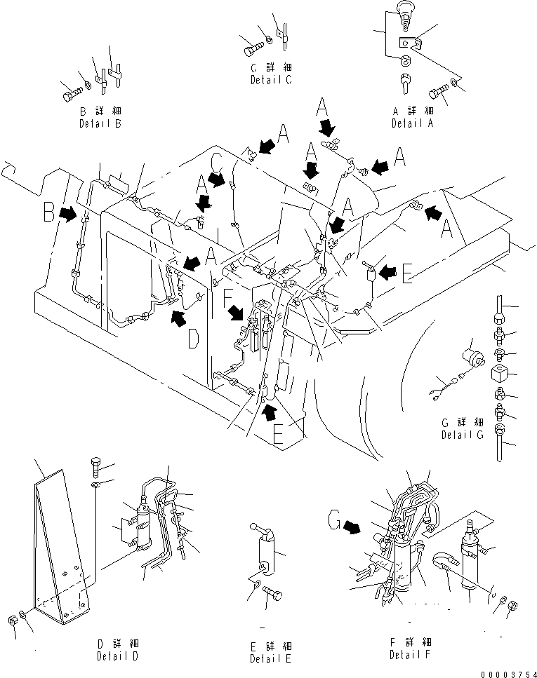 Dump Trucks Komatsu / HD1200-1 S/N 1818-UP (For C.I.S. / Chassis only)(hd1200-c) / FIRED EXTINGUISHER SYSTEM (DRY CHEMICAL TYPE)(210470 : 8801)