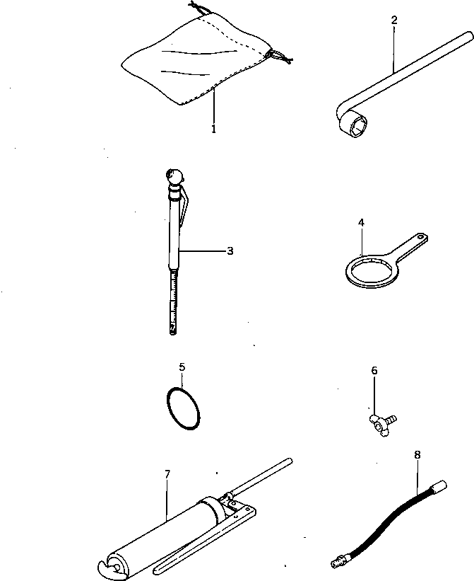 Komatsu parts book diagram for HD20-1 S/N 00001-UP: TOOL