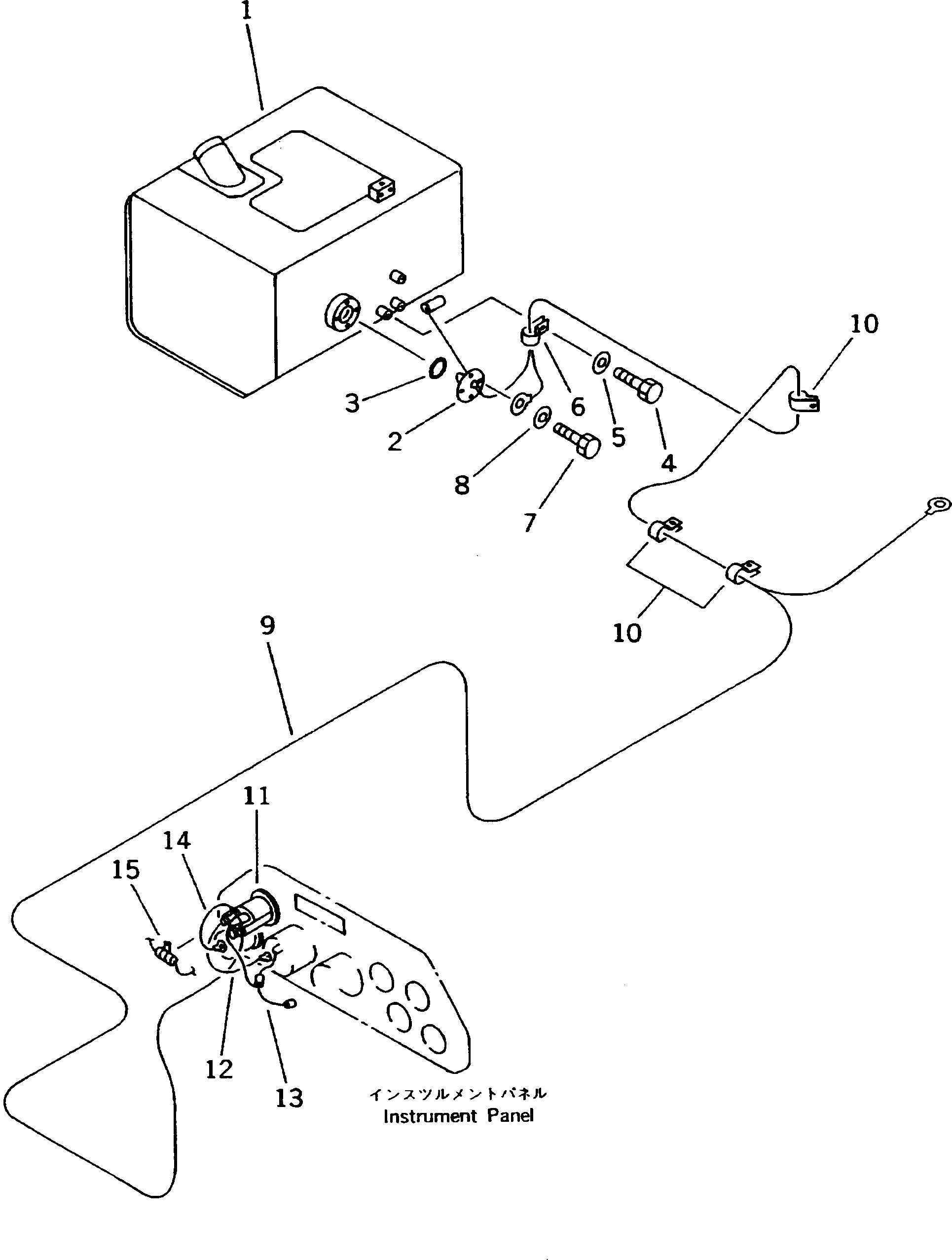 Dump Trucks Komatsu / HD205-3 S/N 1003-UP(hd205-3c) / FUEL GAUGE (FOR HEAVY DUTY)(#1819-)(030310 : 1305)