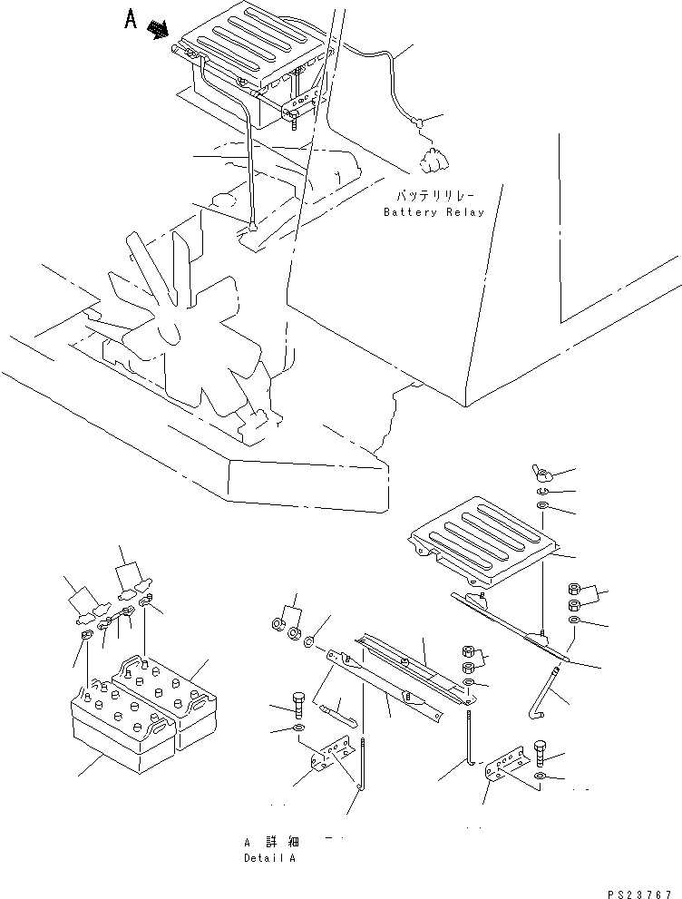 Dump Trucks Komatsu / HD205-3 S/N 1003-UP(hd205-3c) / BATTERY(#2128-)(030340 : 1401A)