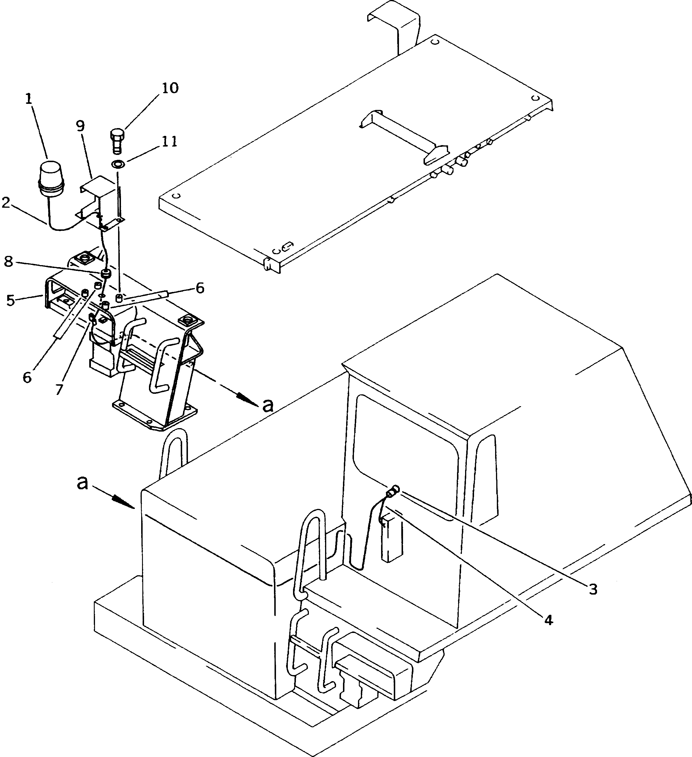 Dump Trucks Komatsu / HD205-3 S/N 1003-UP(hd205-3c) / BEACON LAMP(030480 : 1715)