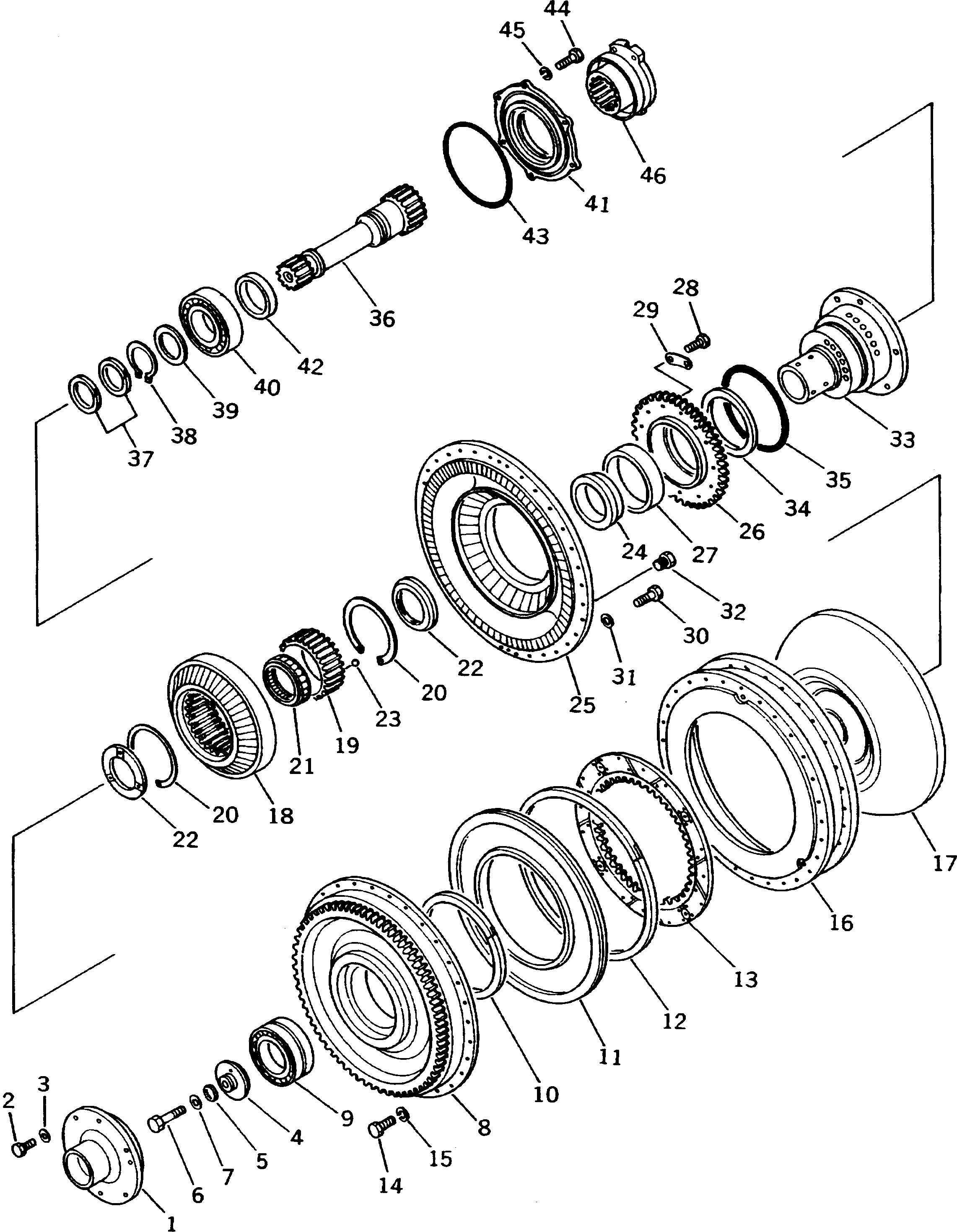 Dump Trucks Komatsu / HD205-3 S/N 1003-UP(hd205-3c) / PUMP ? TURBINE AND STATOR (FOR HEAVY DUTY)(#1819-)(060060 : 2332)