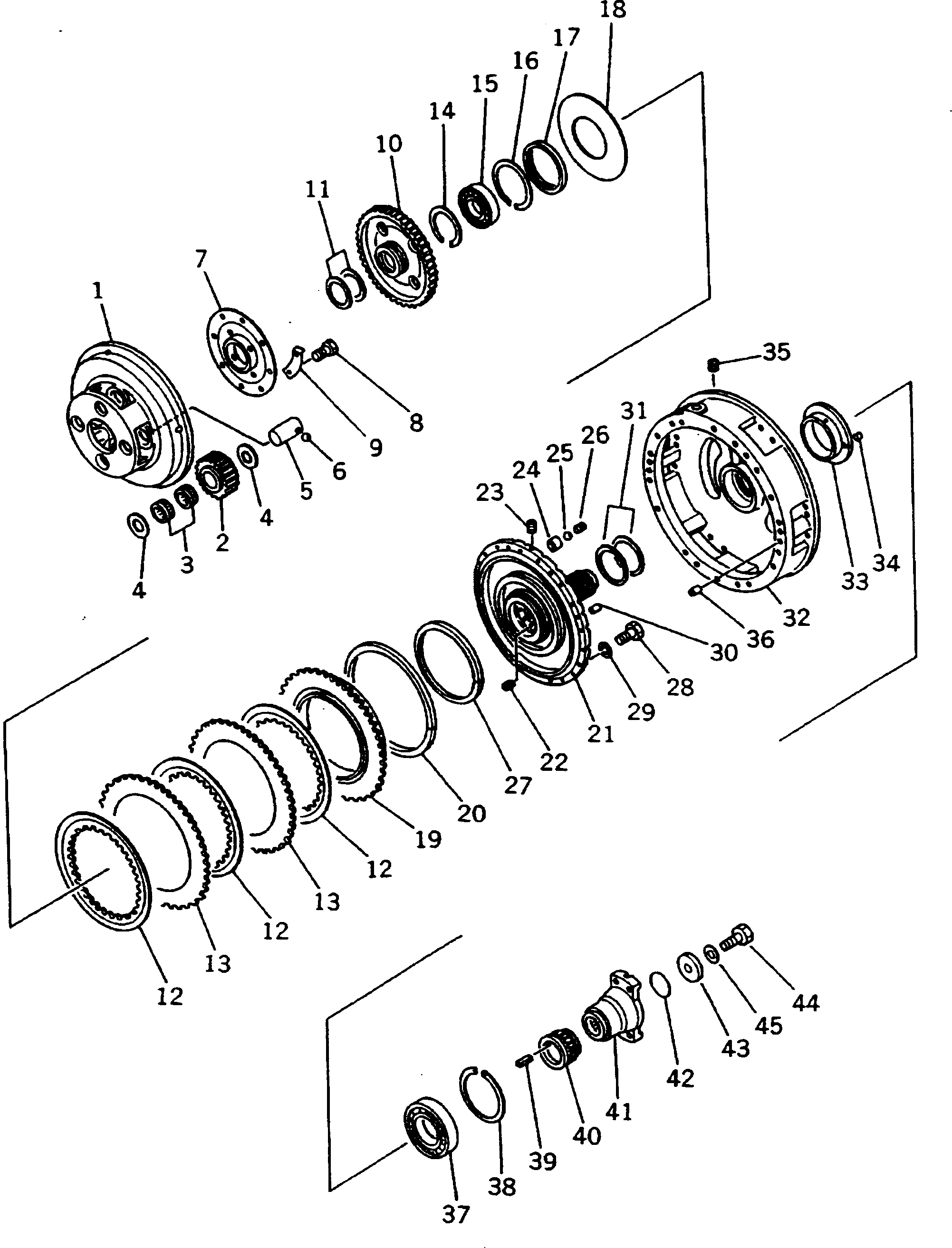 Dump Trucks Komatsu / HD205-3 S/N 1003-UP(hd205-3c) / 3RD CLUTCH(060120 : 2415)
