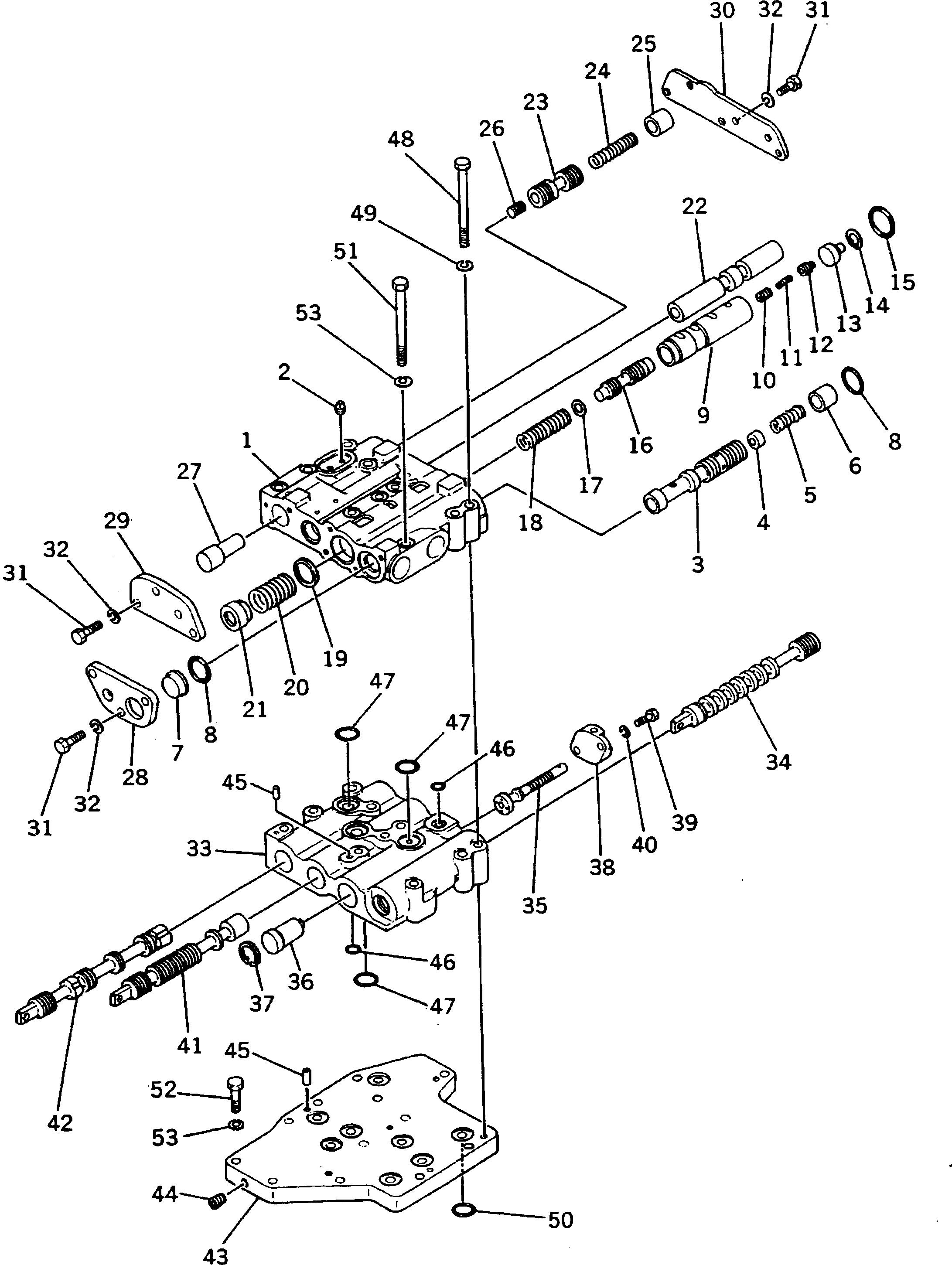 Dump Trucks Komatsu / HD205-3 S/N 1003-UP(hd205-3c) / TRANSMISSION CONTROL VALVE (1/2)(060130 : 2421)