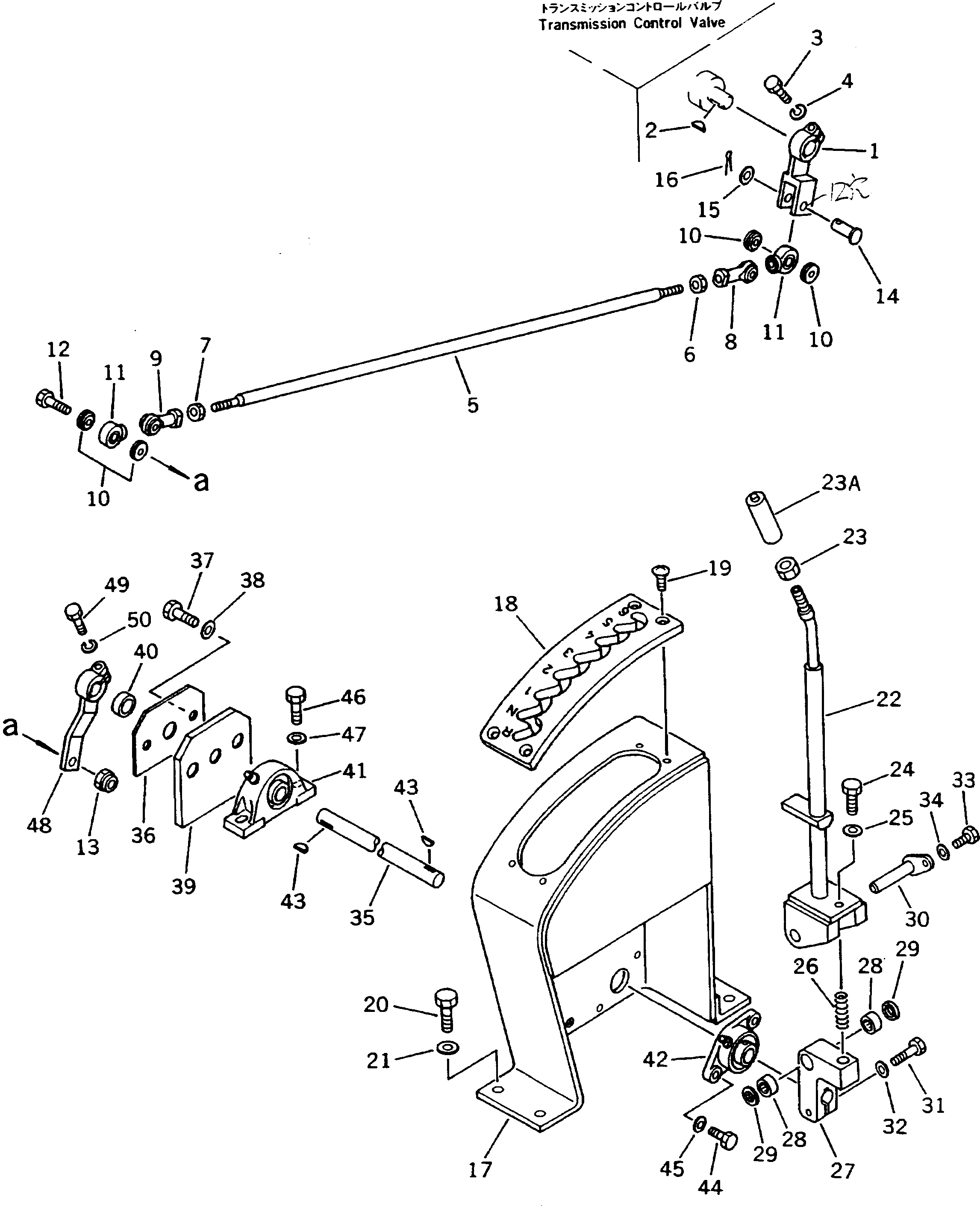 Dump Trucks Komatsu / HD205-3 S/N 1003-UP(hd205-3c) / TRANSMISSION CONTROL LEVER(060230 : 2801)