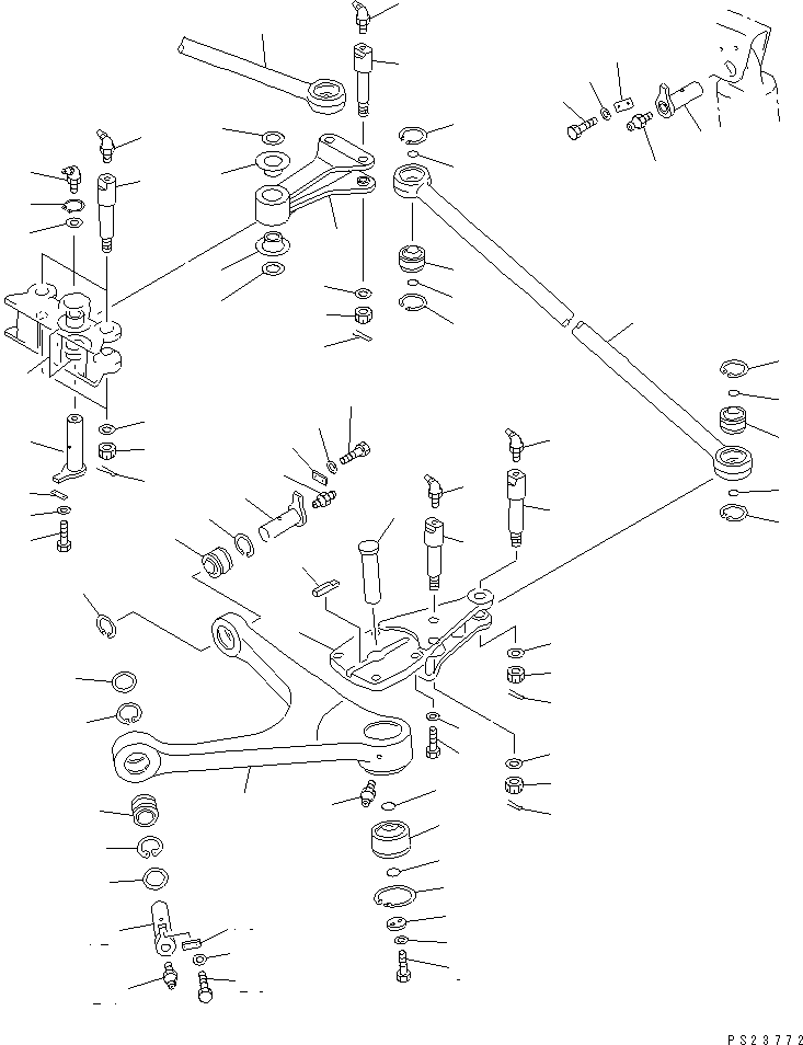 Dump Trucks Komatsu / HD205-3 S/N 1003-UP(hd205-3c) / KNUCKLE AND TIE ROD(#2124-)(120020 : 4001A)