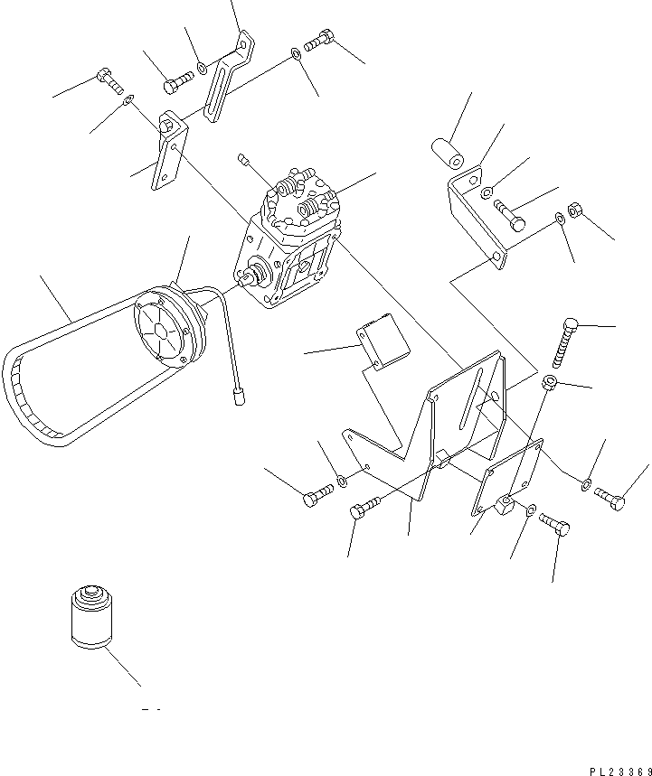 Dump Trucks Komatsu / HD205-3 S/N 1003-UP(hd205-3c) / AIR CONDITIONER (1/6) (AIR COMPRESSOR AND SERVICE CAN OF COOLING MEDIUM GAS)(#1003-2083)(150300 : 5501)