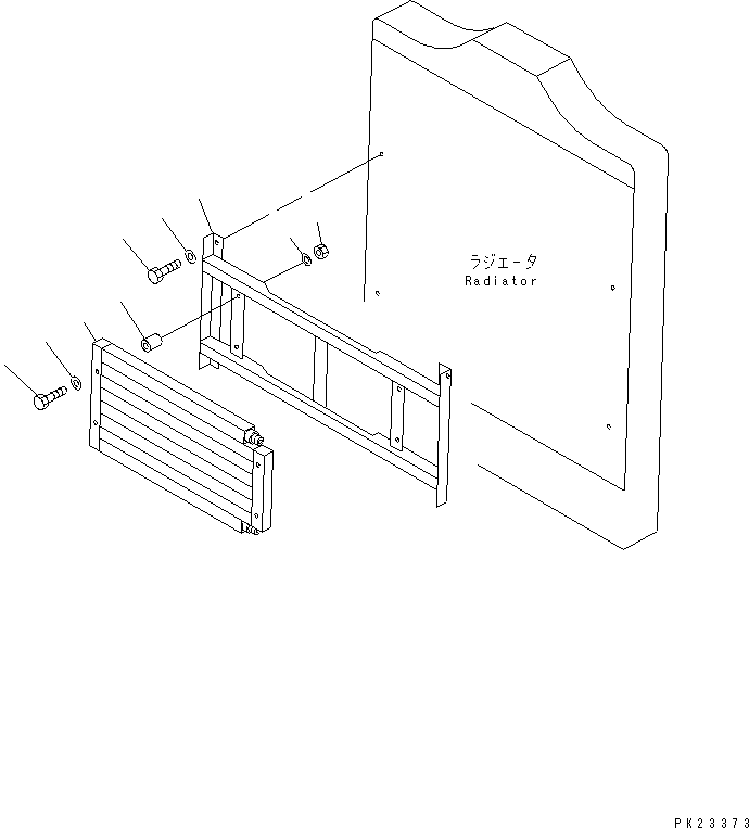 Dump Trucks Komatsu / HD205-3 S/N 1003-UP(hd205-3c) / AIR CONDITIONER (3/6) (CONDENSER)(#1003-2083)(150340 : 5503)