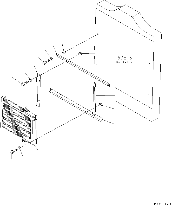 Dump Trucks Komatsu / HD205-3 S/N 1003-UP(hd205-3c) / AIR CONDITIONER (3/6) (CONDENSER)(#2084-)(150350 : 5503A)