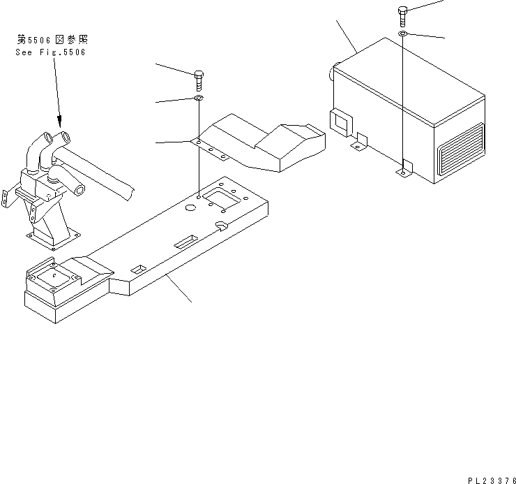 Dump Trucks Komatsu / HD205-3 S/N 1003-UP(hd205-3c) / AIR CONDITIONER (5/6) (AIR CONDITIONER AND DUCT)(150380 : 5505)