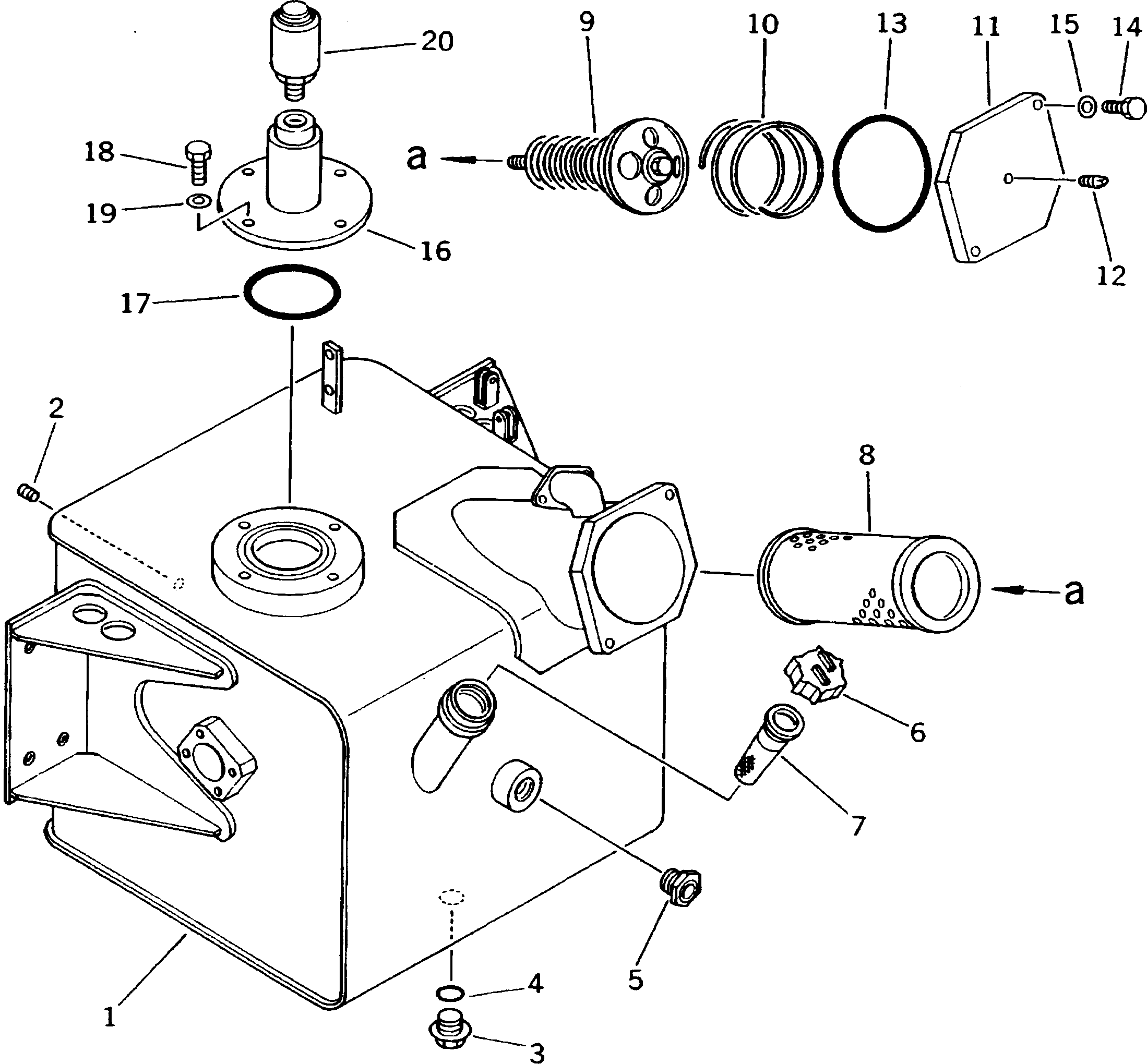 Dump Trucks Komatsu / HD205-3 S/N 1003-UP(hd205-3c) / HYDRAULIC TANK(#1003-1174)(180070 : 6101)