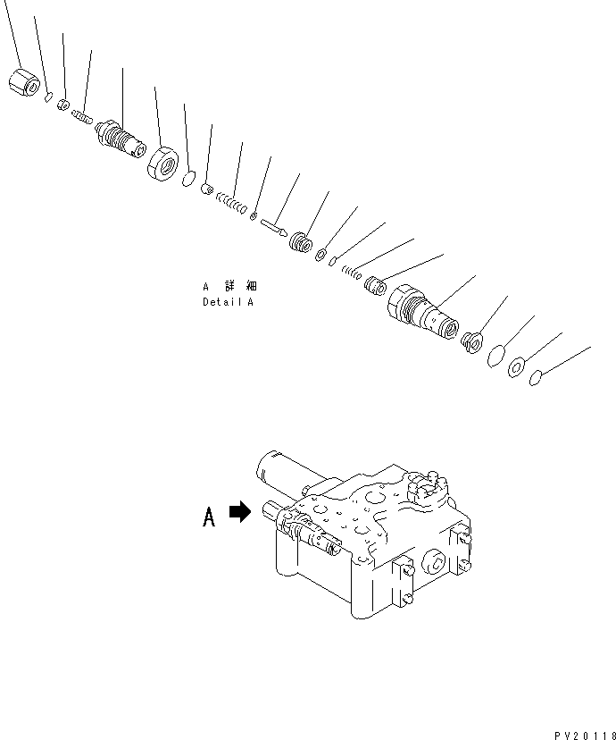 Dump Trucks Komatsu / HD205-3 S/N 1003-UP(hd205-3c) / DEMAND VALVE (2/2)(180160 : 6222)
