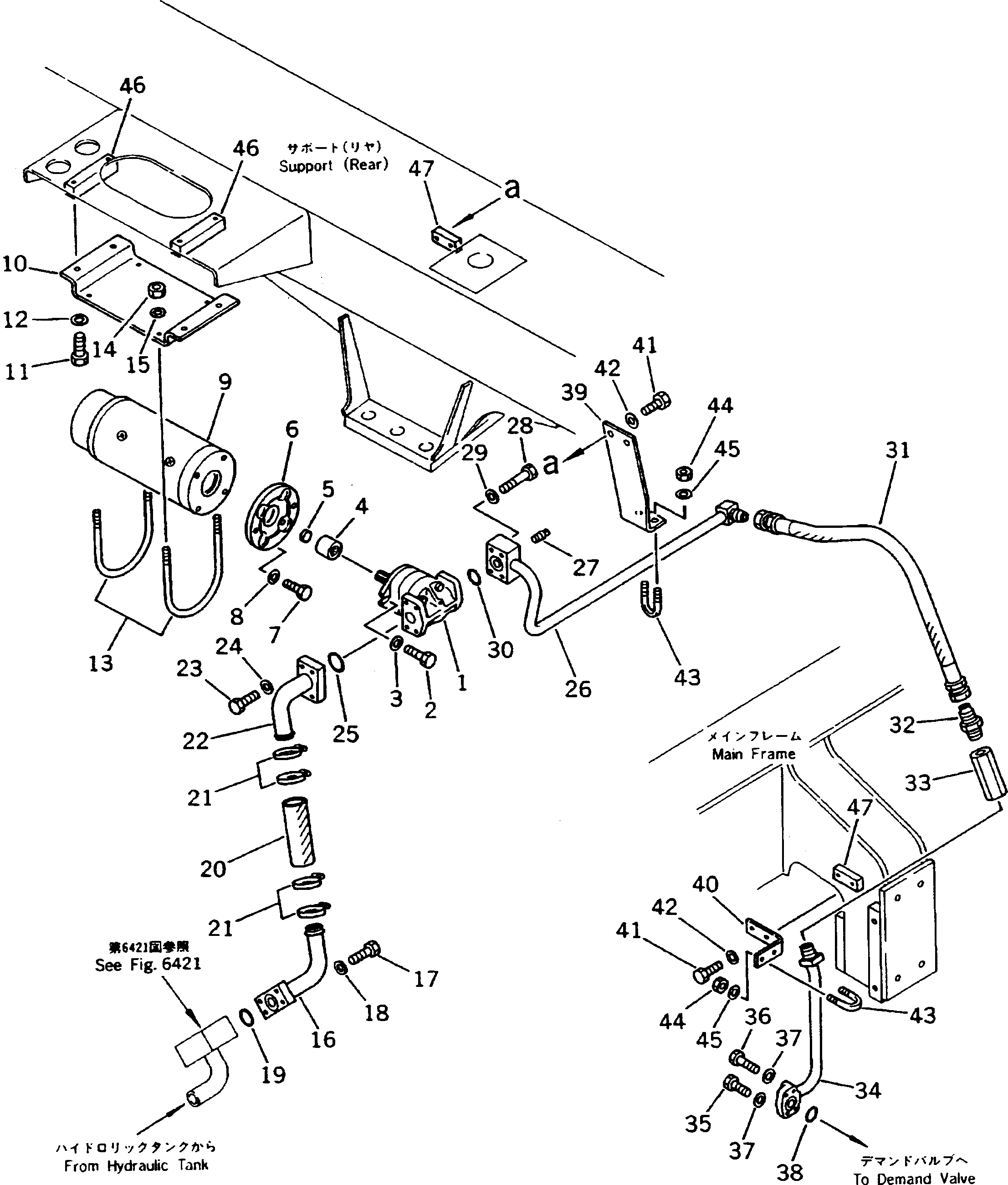 Dump Trucks Komatsu / HD205-3 S/N 1003-UP(hd205-3c) / EMERGENCY STEERING (1/2)(#1003-1265)(180430 : 6501)