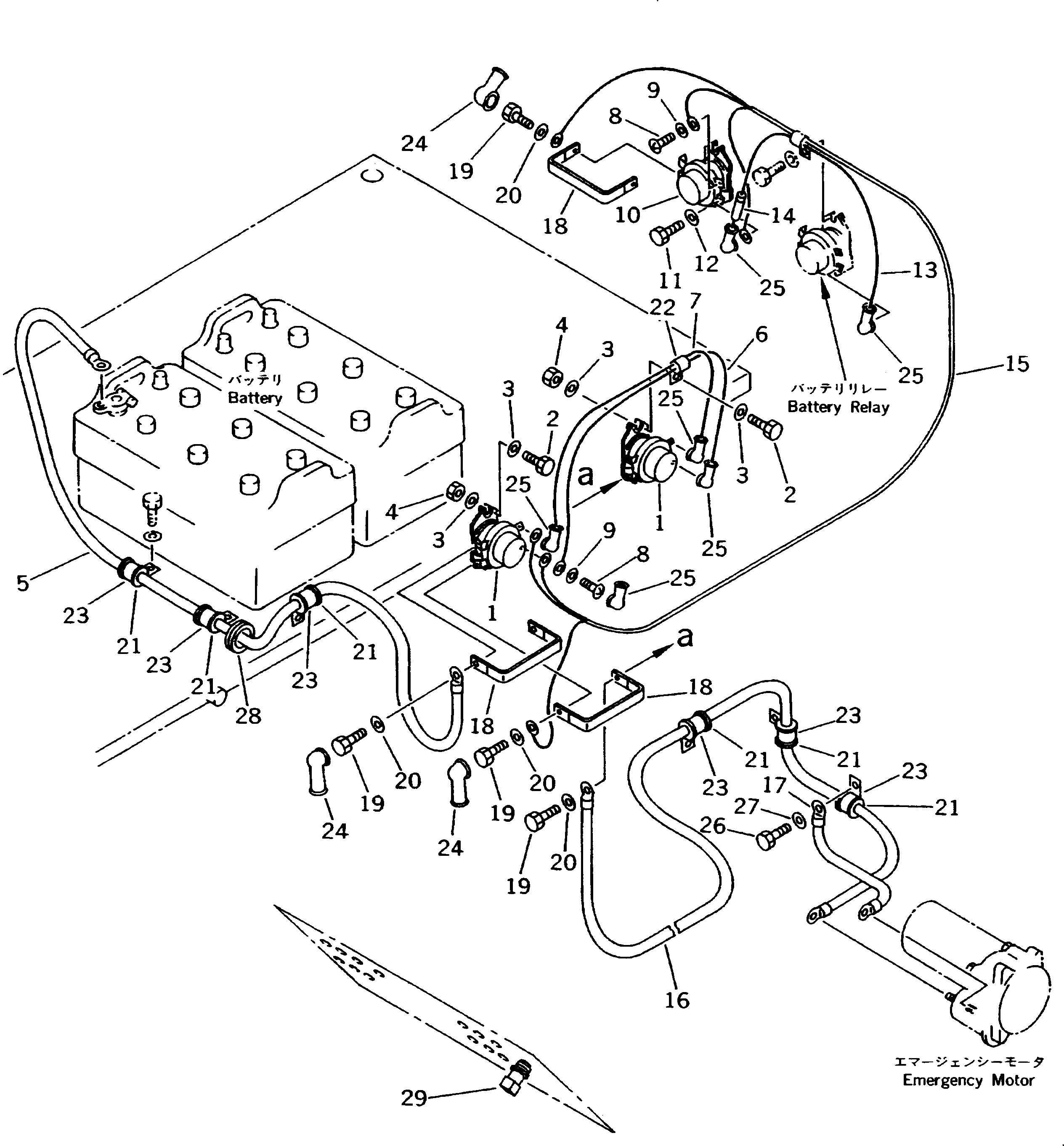 Dump Trucks Komatsu / HD205-3 S/N 1003-UP(hd205-3c) / EMERGENCY STEERING (2/2)(#1266-)(180460 : 6502A)