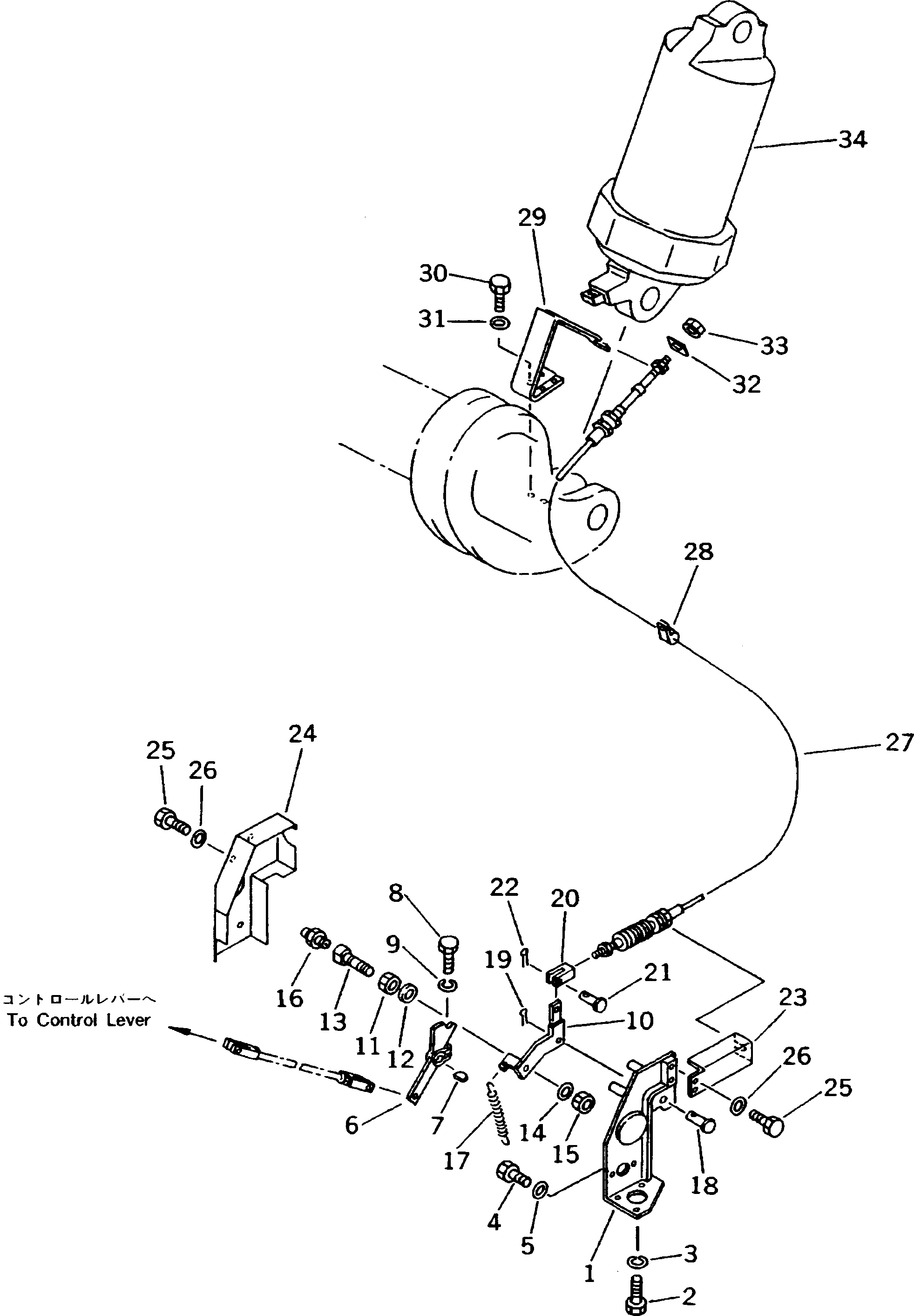 Dump Trucks Komatsu / HD205-3 S/N 1003-UP(hd205-3c) / BODY POSITIONER(#1266-)(180500 : 6605)