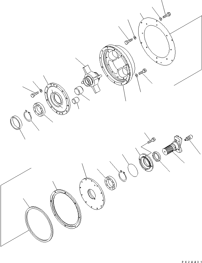 Komatsu parts book diagram for HD255-5 S/N 1001-UP: DUMPER AND JOINT(#1001-1600)