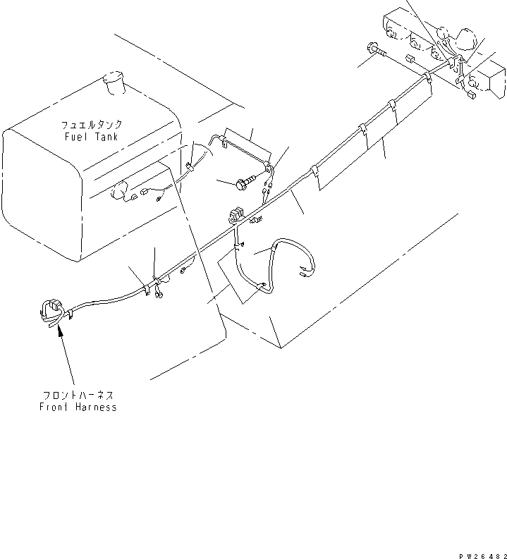 Komatsu parts book diagram for HD255-5 S/N 1001-UP: VEHICLE ELECTRICAL (2/2)(#1201-1600)