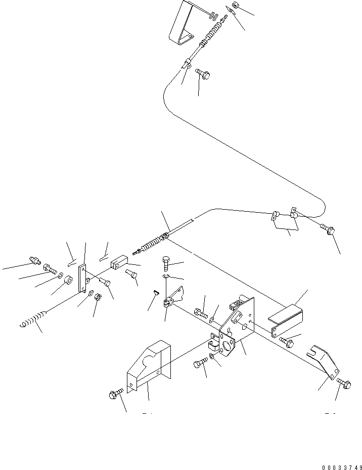 Komatsu parts book diagram for HD255-5 S/N 1001-UP: HYDRAULIC TANK AND VALVE (HOIST VALVE)