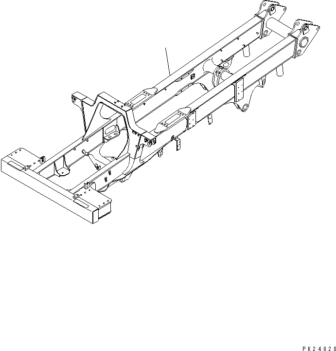 Komatsu parts book diagram for HD255-5 S/N 1001-UP: MAIN FRAME (WATER SEPARATOR ? STRAINER SPEC.)(#1001-1200)