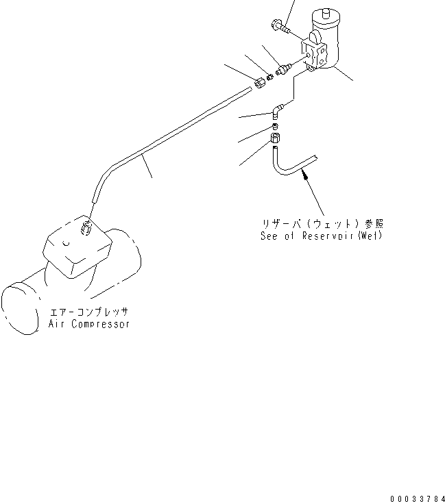 Komatsu parts book diagram for HD255-5 S/N 1001-UP: MAT AND CAT WALK (AIR GOVERNOR)(#1397-1604)