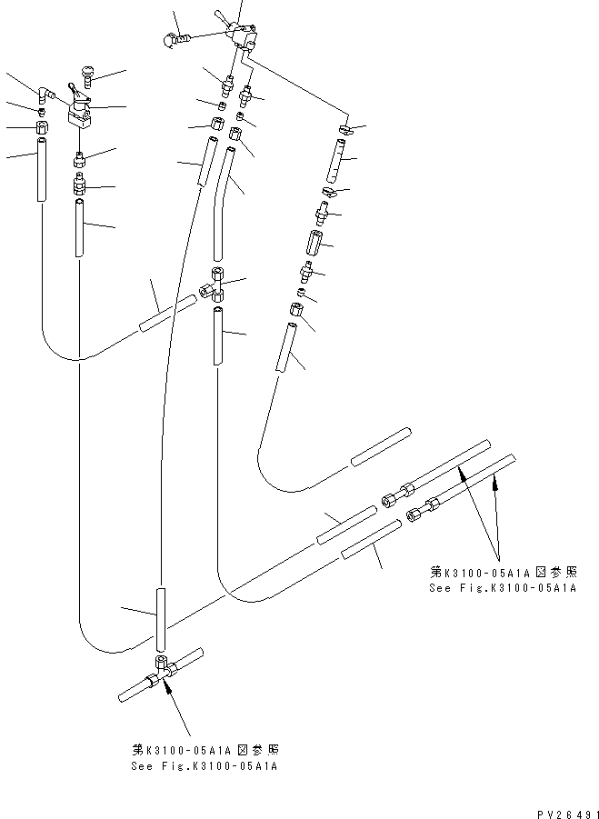 Komatsu parts book diagram for HD255-5 S/N 1001-UP: CONSOLE BOX (2/3)(#1201-1424)