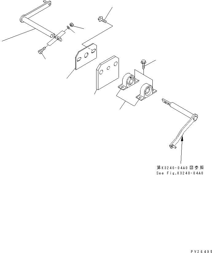 Komatsu parts book diagram for HD255-5 S/N 1001-UP: ENGINE CONTROL (INSIDE CAB)(#1201-1424)