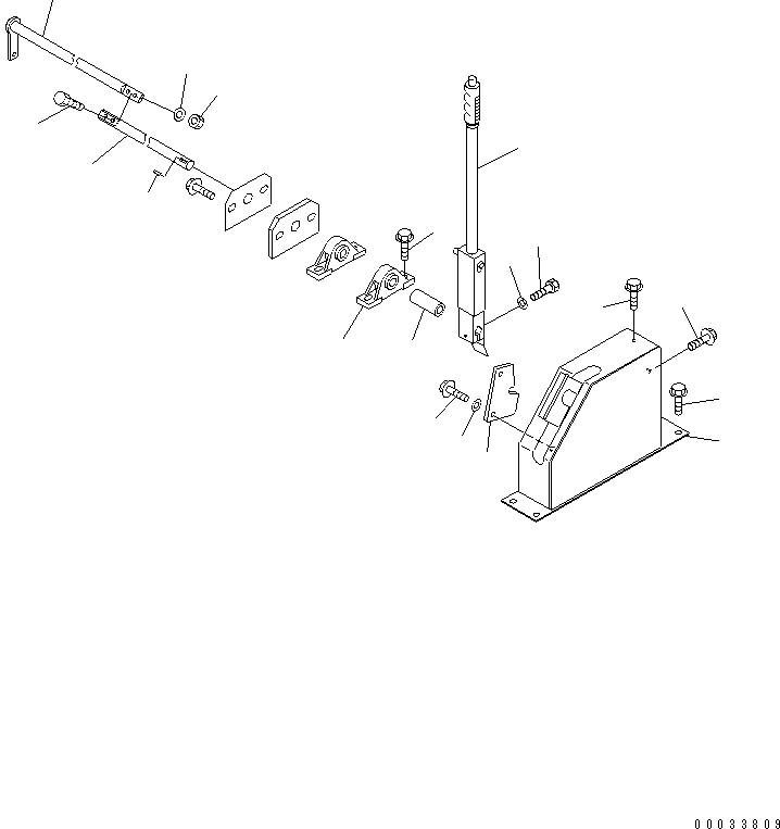 Komatsu parts book diagram for HD255-5 S/N 1001-UP: FLOOR SUB (DUMP CONTROL) (INSIDE CAB)(#1425-)
