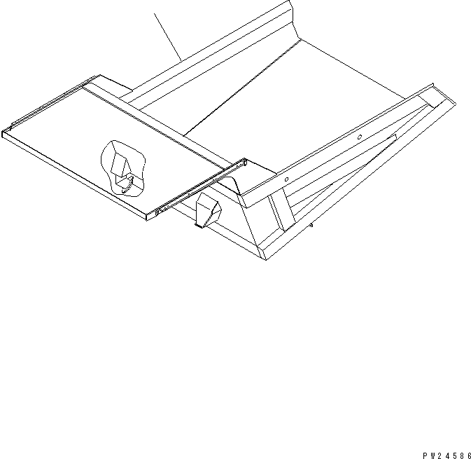Komatsu parts book diagram for HD255-5 S/N 1001-UP: BODY(#1001-1600)
