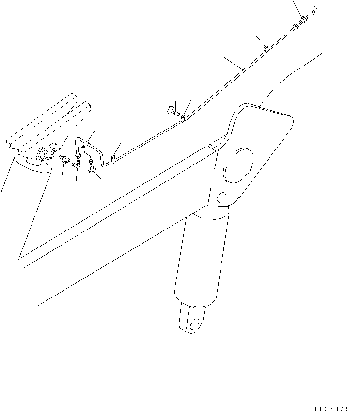 Komatsu parts book diagram for HD255-5 S/N 1001-UP: BODY ACCESSORY AND PARTS (PIPING) (FOR AUTO LUBRICATION)