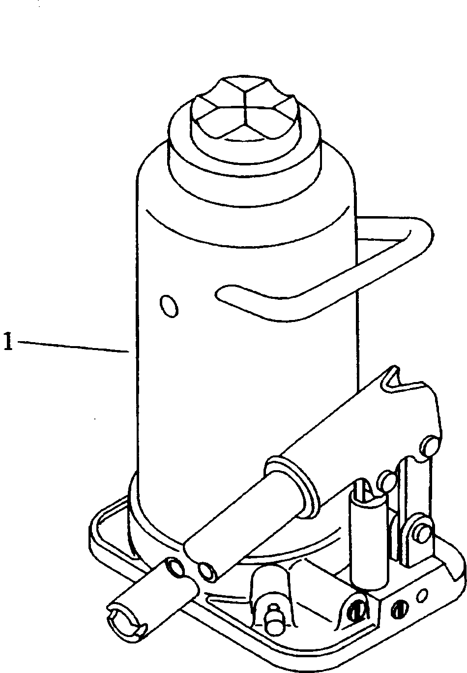 Komatsu parts book diagram for HD255-5 S/N 1001-UP: JACK (30 TON)