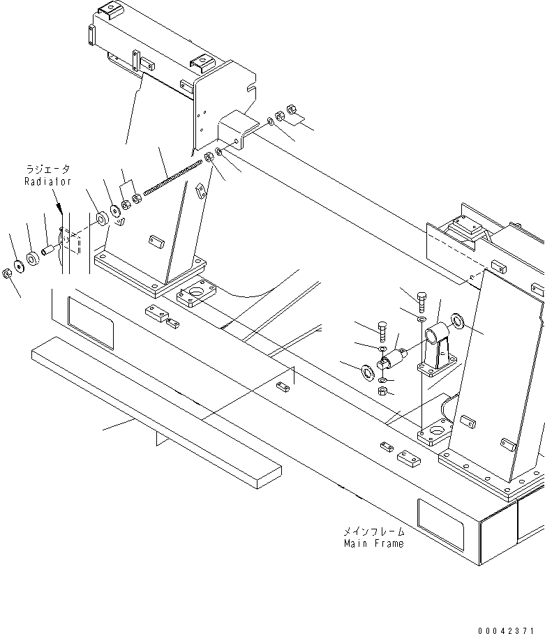 Dump Trucks Komatsu / HD325-7R S/N 11001-11033 (W/O EGR)(hd325-1c) / RADIATOR (MOUNTING PART 1/2)(#11001-)(060020 : C0110-02A0)