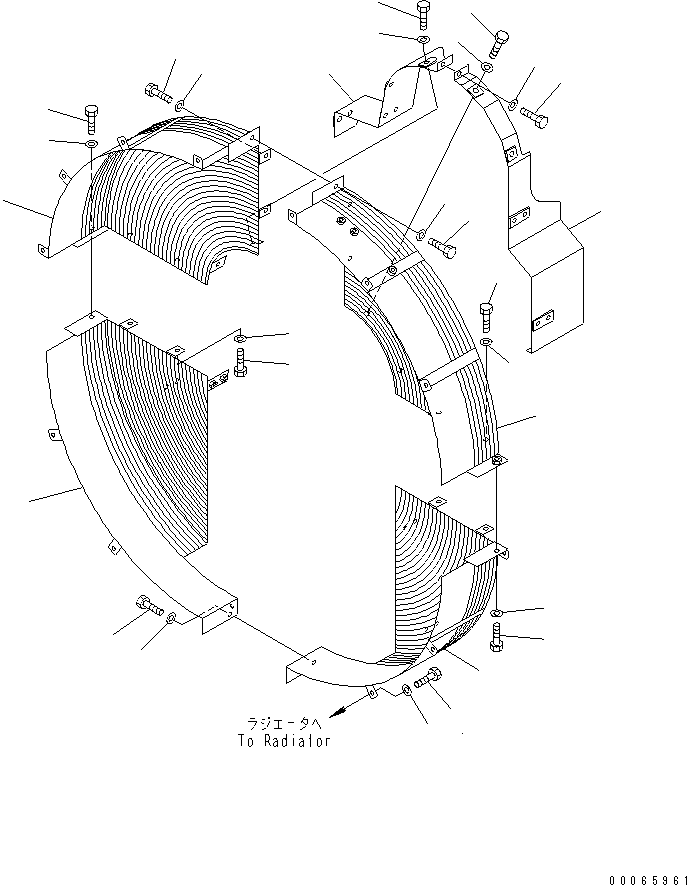 Dump Trucks Komatsu / HD325-7R S/N 11001-11033 (W/O EGR)(hd325-1c) / RADIATOR (NET)(#11001-)(060040 : C0110-04A0)