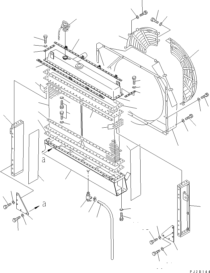 Dump Trucks Komatsu / HD325-6 S/N 5001-UP(hd325-6c) / RADIATOR(#5485-5679)(030230 : 1211A)
