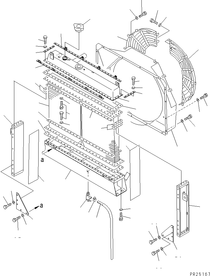 Dump Trucks Komatsu / HD325-6 S/N 5001-UP(hd325-6c) / RADIATOR (HIGH ALTITUDE SPEC.)(#5485-)(030250 : 1212)